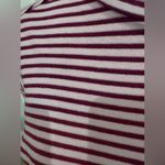 White Stag  Pink Burgundy Stripe Turtleneck Top L | Cozy Sparkle Christmas Look Photo 1