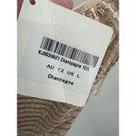 Angel Biba Womens Bodycon Mini Dress Size L Champagne Sequin Cocktail Gala Party Photo 7