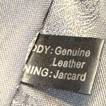 Vince Camuto  Black Leather Shoulder Bag Purse with Flowers Leather+Jaquard Photo 9