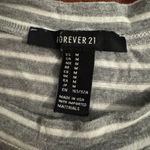 Forever 21 Medium Gray Striped Top Photo 3