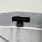 Ann Taylor  Striped Pencil Skirt Navy White Size 14 Career Office Business Casual Photo 3