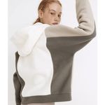 Madewell NEW  MWL Betterfleece Colorblock Zip Hoodie‎ Sweatshirt, L Photo 2