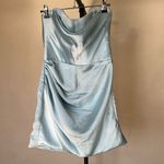 House Of CB  ‘Odelle’‎ Ocean Blue Strapless Mini Dress NWOT size L Photo 6