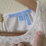 Draper James Lace A Line Sleeveless Dress in Willow White Size 6 Bridal Sorority Photo 2