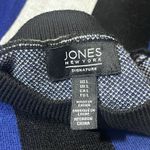 Jones New York Size Large Jacquard Geometric Colorblock Crewneck Sweater Photo 3