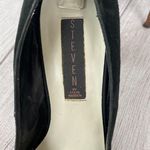 Steve Madden open toe leather heels black w/tan heels and soles sz 8 Photo 6