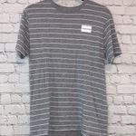 Calvin Klein Jeans 🇺🇸  Gray & White Striped Tee Shirt Photo 0