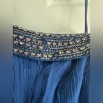 Mac Duggal Beaded Drop Shoulder Pleated Flowy Gown in Size 14w Plus Sized NWT Photo 4