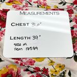 LIFE Womens Kimono Coverup Medium Floral Boho Festival Beach White Lotus Resort Photo 6