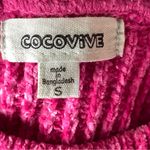 Cocovive Crew Neck Women's Sweater Size S NWOT Pink Photo 2