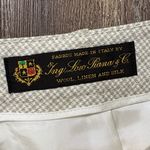 Brooks Brothers NWOT  Woven in Italy Plaid Pants Linen Wool Silk Blend Luxury 6 Photo 4