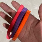 Vibrant Elastic Hair Bands Trio Pink Photo 0