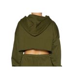 Naked Wardrobe  Hoodie Size Medium Olive Green Cropped Zip Up NWT Womens ! Photo 1