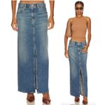 AGOLDE Leif Longline Denim Skirt in Wash Swing Size US 27 Photo 10