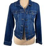 Old Navy  Denim Jean Jacket Size XS Extra Small Dark Wash Stretch Photo 0