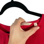 Soft Surroundings  Moderne Gauze Tunic Crimson Red Minimalist NEW Womens Medium Photo 2