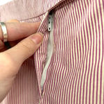 Etro Pink White Pinstriped Cropped Trouser Pants Size 42 US 6 Photo 2