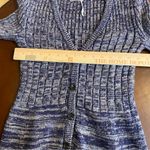 Free People Rachel Cardigan Sweater Dress Purple Button Mini Marled V-neck Photo 8