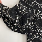 Free People | Black and White Floral Mini Dress sz 6 Photo 2