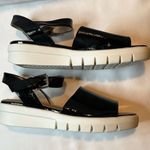 GEOX • Black Patent Italian Leather Sandals • size 39 • US size 9 Photo 5