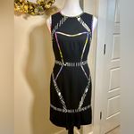 Nicole Miller NICOLE MILER Atelier Silk Pleated Front Hem Blend Sleeveless Sheath Dress Size 4 Photo 10