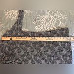 Anne Klein Black & White Print Draped Neckline Blouse Photo 5