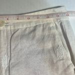 ZARA  Embroidered Linen Blend Pants White Green Aztec Design Pocket Blogger Fav S Photo 10