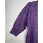 Liz Claiborne Women's Sweater Size Xl Purple 3/4 Puff Sleeve Pullover - NEW Photo 1