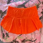 y2k neon orange mini skater skirt Size M Photo 2