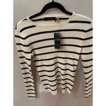 Ralph Lauren Lauren  Striped Rib-Knit Crewneck Sweater size small Photo 3