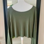 Hollister  Green Bell Sleeve Shirt Photo 0
