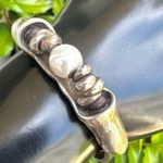 Uno de 50 Desertica silver plated faux pearl brown leather bracelet Photo 4