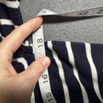 Lauren Ralph Lauren Dress Womens Large Navy White Striped 3/4 Sleeve Boatneck Blue Photo 9