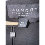 Laundry by Shelli Segal  BLACK SHIFT DRESS WITH TULIP SLEEVES NWT LARGE Photo 3