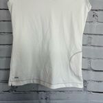 Alo Yoga White Sleeveless V-Neck Tank Top Size S Activewear Fitted Muscle Gym Photo 3