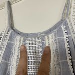 Jonathan Simkhai Blue plaid tank shift lace trim dress size Small Photo 2