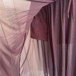 Halara NWT  High Waisted Drawstring Contrast Mesh 2-in-1 Pocket Flowy Midi Skirt Photo 5