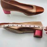 PEDRO GARCIA ELADIA Satin Pumps Colorblock champagne/pink heel size 10 Pink Photo 12