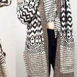 American Eagle NEW  Alpaca Knit Cardigan Sweater Longline Fair Isle Open Front XS Photo 0