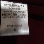 Giddy Up Glamour  M Sleeveless Cutwork Lace Front Layered Swing Top in Maroon Photo 9