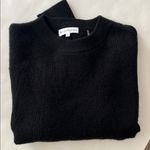 WHITE + WARREN 100% Cashmere Blouson Sleeve Crewneck Black Size Medium $445 Photo 9