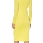 Revolve Song of Style Octavia Midi Dress in Citrus Yellow - Size Medium NWT Photo 2