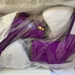 Good American NWB High Kickstand Ankle Booties in Purple Neoprene GA118SN-X Photo 9