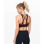 Lululemon Breathe it In Bra *Medium Support in Garnet Photo 2