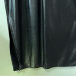 Wild Fable  Sleeveless Spaghetti Strap Black Faux Leather Midi Dress Size M Photo 7