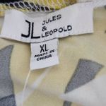 Jules & Leopold  Tropical Print Sleeveless Top NWT Size XL Blue and Yellow Blouse Photo 7