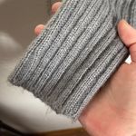 Allison Brittney  mixed texture longline ruffle neckline front tie cardigan sz M Photo 4