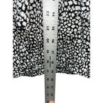 ZARA  Women's Long Bell Sleeve Blouse Ruffle Neck Size Small Spotted White Black Photo 5