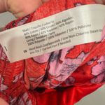 B.O.G Collective Strapless Floral Smocked Top Jumpsuit size Small Red Photo 9