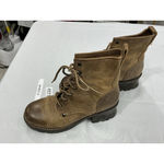 Baretraps Womans Bare Traps Combat Boots 8.5 M Brown Lace Up Chunky Lug Heel Photo 2